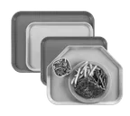 image of Cambro 1216CW148 Tray 11-7/8" x 16-1/4" White Polycarbonate, Lugs, Dri‑Stak, NSF, Made in USA