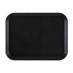 image of Cambro 1216FF110 Fast Food Tray – 11-7/8" x 16-1/8" Black PP, NSF, Dishwasher‑Safe, Made in USA