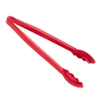 image of Cambro 12TGS404 - 12" Red Plastic Serving Tongs, Heat‑Resistant, Dishwasher Safe