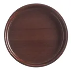 image of Cambro 1300308 Camtray, 13" Round Fiberglass Tray, Wood Design, NSF, Dishwasher Safe