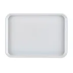 image of Cambro 1318MT148 Tray, 12-5/8" x 17-3/4" x 1-1/16" White Fiberglass, NSF, Dishwasher Safe
