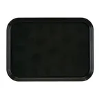 image of Cambro 1418110 - Rectangular Fast Food Tray, 14" x 18" Fiberglass, Black, NSF, Dishwasher Safe