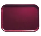 image of Cambro 1418522 Rectangular Tray, 14" x 18", High‑Impact Fiberglass, Wine, NSF, Dishwasher Safe