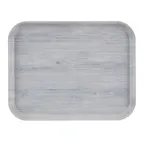 image of Cambro 1418DC810 Rectangular Tray, 18" x 14", Stonewash Gray Fiberglass, NSF, Dishwasher Safe