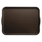 image of Cambro 1418H116 Camtray Dietary Tray – 14" x 18" Brazil Brown Fiberglass With Handles, NSF