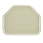 image of Cambro 1418TR101 Trapezoid Tray, 14" x 18", Parchment Gray Fiberglass, NSF, Made in USA