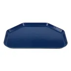 image of Cambro 1418TR123 Camtray Trapezoid Tray, 14" x 18" Fiberglass, Amazon Blue, Dishwasher Safe