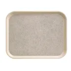 image of Cambro 1418VC380 Rectangular Tray 14" x 18" Ivory Sahara Fiberglass Non‑Skid Dishwasher‑Safe NSF USA