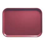 image of Cambro 1520410 Rectangular 15" x 20-1/4" Fiberglass Tray, Raspberry Cream, Dishwasher Safe