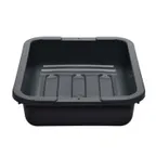 image of Cambro 1520CBP110 Cambox® 1-Compartment Bus Box, 15-5/16"L x 19-15/16"W x 4-15/16"H, Hi-Gloss Plastic, Black