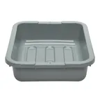 image of Cambro 1520CBP180 Cambox® 1-Compartment Bus Box, 15-5/16"L x 19-15/16"W x 4-15/16"H, Light Gray Hi-Gloss Plastic