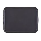 image of Cambro 1520CWNSH485 Red 15" x 20" Poly Tray, Handles, NSF, Smoked Metal, Dishwasher Safe, USA Made