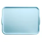 image of Camtray Cambro 1520H177 Rectangular Cafeteria Tray, 15" x 20" Sky Blue Fiberglass, NSF, USA