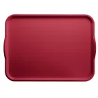 image of Cambro 1520H221 Camtray Rectangular Serving Tray, 15" x 20", Red Fiberglass, NSF, USA