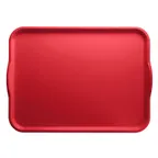 image of Cambro 1520H510 Camtray Rectangular Tray, 15" x 20", Signal Red Reinforced Fiberglass, NSF