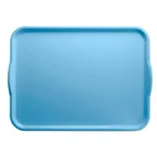 image of Cambro 1520H518 Camtray Rectangular Tray, 15" x 20", Fiberglass, Robin Egg Blue, Handles