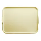 image of Cambro 1520H536 Rectangular Tray, 15" x 20", Yellow Lemon Chiffon Fiberglass, NSF, Made In USA