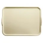 image of Cambro 1520H537 Camtray Serving Tray, 15" x 20" Fiberglass, Camo Yellow, NSF Certified
