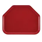 image of Cambro 1520TR505 Trapezoid Tray, 14-9/16" x 19-1/2" Fiberglass, Cherry Red, Dishwasher Safe