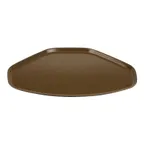 image of Cambro 1520TR513 Trapezoid Tray, 14-9/16" x 19-1/2" Fiberglass, Brown, NSF, Made in USA