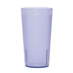 image of Cambro 1600P2401 16.4 oz Slate Blue SAN Tumbler, 3‑1/8" Top Dia, Textured Finish - 24/Case