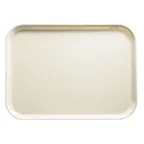 image of Cambro 1622538 Rectangular Serving Tray 16" x 22" Impact Fiberglass Cottage White, Dishwasher Safe