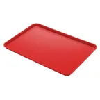 image of Cambro 1826CL163 Tray, 17-7/8" x 25-3/4", Rose Red Fiberglass, Reinforced Edge, Dri-Stak Stacking