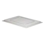 image of Cambro 1826CP148 Box Cover Lid – 18" x 26" Polyethylene Container, Natural White, NSF