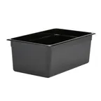 image of Cambro 18CW110 Full Size 27-Quart 8" Deep Polycarbonate Food Pan, Black, NSF