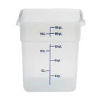 image of Cambro 18SFSPP190 18-qt Food Container, 11.25x12.25x12.63 in, Polypropylene, Dishwasher Safe, NSF