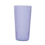 image of Cambro 2000P2401 22‑oz Slate Blue SAN Tumbler, 3‑3/8" Top, Textured Finish, Sani‑Rim Lip - 24/Case