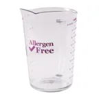 image of Cambro 200MCCW441 - 2-Quart (64 oz) PC Measuring Cup, Purple Allergen‑Free, Dishwasher Safe