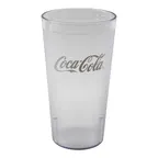 image of Cambro 20CC152 Clear Textured SAN Plastic Tumbler, 22 oz Capacity, 3‑3/8″ Top Diameter, Made in USA