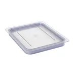 image of Cambro 20CWGL135 GripLid Clear Polycarbonate GN 1/2 Cover, Flat Lid 10-7/8" x 12-3/4", FDA/NSF
