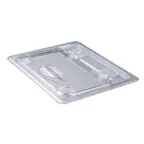 image of Cambro 20CWL135 FlipLid Food Pan Cover, 1/2‑Size Clear Polycarbonate, NSF‑Certified Hinged Lid