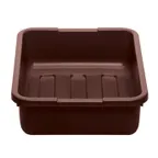 image of Cambro 21155CBP131 Cambox® Bus Box, 15-1/4"L x 20-1/4"W x 4-15/16"D, Dark Brown, Hi-Gloss Plastic, 1-Compartment