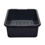 image of Cambro 21157CBP110 Cambox® Bus Box, 15-3/16"L x 20-3/16"W x 6-15/16"D, Black Hi-Gloss Plastic, 1-Compartment