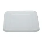 image of Cambro 2115CBCP148 Bus Box Tub Cover, 15-1/2"L x 20-1/2"W, White Hi-Gloss Plastic
