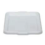 image of Cambro 2115CBCR148 Bus Box Tub Cover, 15-1/2"L x 20-1/2"W, White Hi-Impact Plastic
