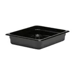image of Cambro 22CW110 - Food Pan, 4.1 Qt, 2.5" Deep, 1/2 Size, Polycarbonate Black, NSF
