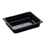 image of Cambro 22HP110 H‑Pan 1/2 Size, 2‑1/2″ Deep, Black Non‑Stick, -40°F to 375°F, NSF