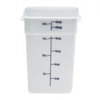 image of Cambro 22SFSP148 22‑Quart Container, 11‑1/4" L x 12‑1/4" W x 15‑3/4" H, White PE, NSF, No Lid