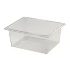 image of Cambro 25CLRCW135 - Clear Polycarbonate 1/2 Size Colander, 10-7/16" x 12-3/4" x 5" Deep, NSF