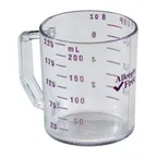 image of Cambro 25MCCW441 Measuring Cup – 1 Cup (8 oz) Clear Purple Graduations Dishwasher Safe