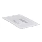 image of Cambro 30PPCH190 Food Pan Cover – 1/3 Size Handled Lid, Translucent PP, NSF