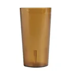 image of Cambro 3200P2153 - 32 oz Amber SAN Tumbler, 3‑15/16″ Top, Textured, Sani‑Rim Lip, Dishwasher Safe
