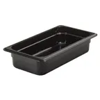 image of Cambro 32HP110 H‑Pan 1/3 Size, 2‑1/2" Deep, Black Non‑Stick, -40°F to 375°F, NSF
