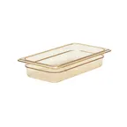 image of Cambro 32HP150 H‑Pan 1/3‑Size Pan, 2‑1/2″ Deep, Amber Non‑Stick, -40°F to 375°F, NSF