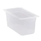 image of Cambro 36PP190 1/3 Size Translucent Polypropylene Food Pan, 6" Deep, NSF