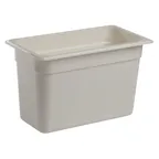 image of Cambro 38CW148 Camwear Food Pan, 7.3 Qt 1/3 Size, 8" Deep Polycarbonate White, NSF